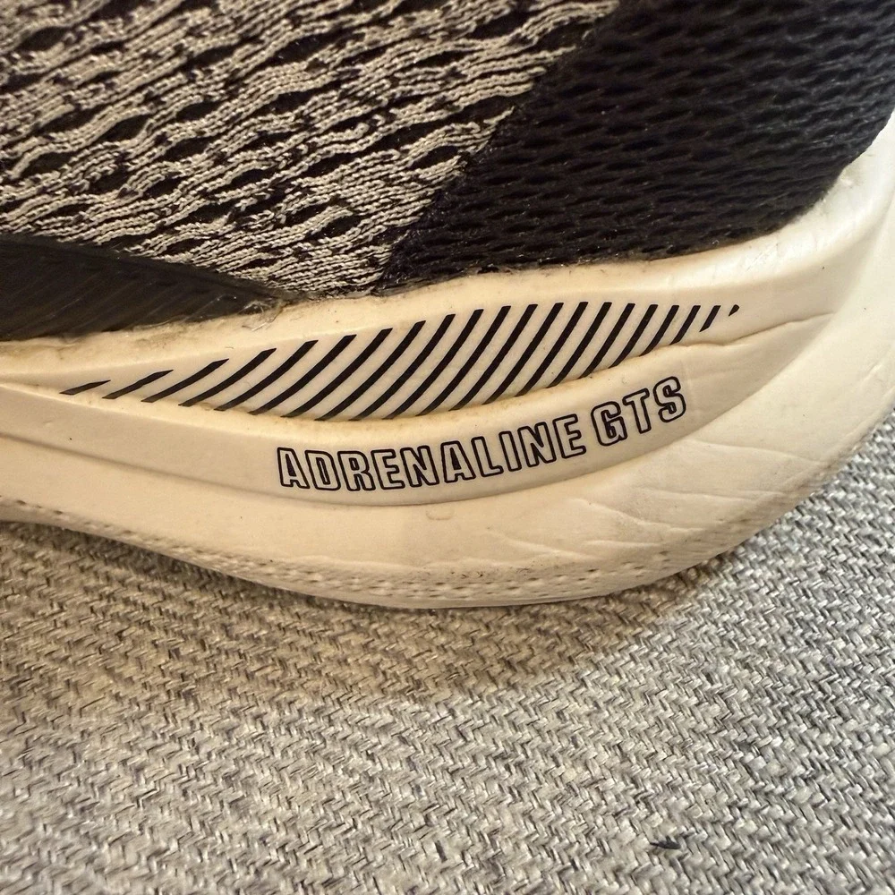 Brooks Adrenaline GTS 23 Womens 6.5 Black White Running Shoes DNA Loft